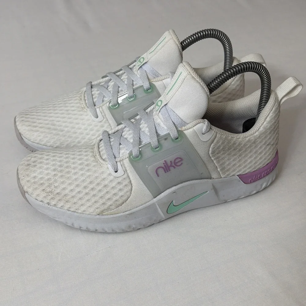 Nike Renew In-Season TR 10 Women's Size 7.5 White Violet Shock Shoes CK2576-104